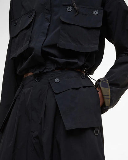 BARBOUR IMELDA MIDI SKIRT - BLACK