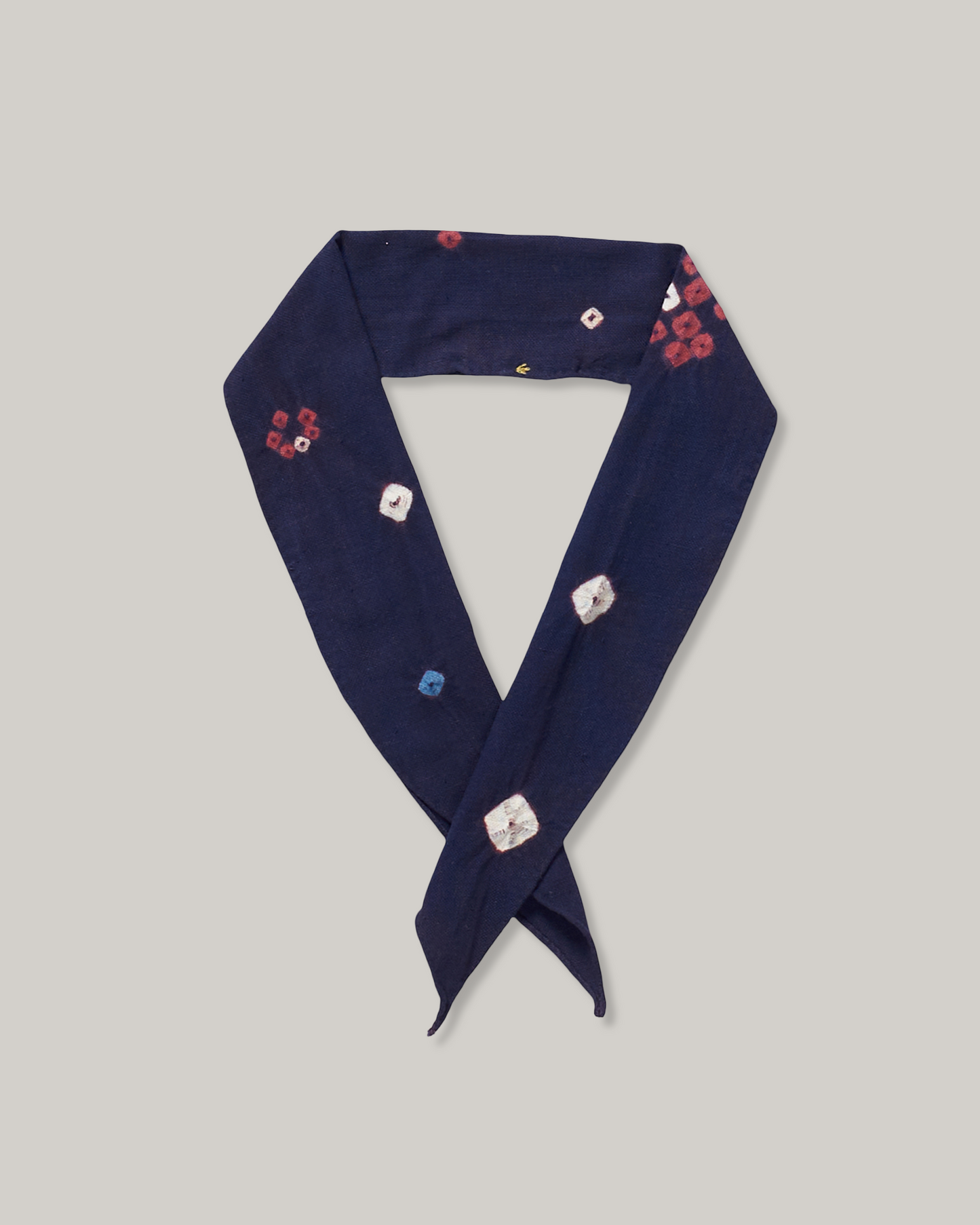 11.11 COTTON MINIATURE TIE-DYE BANDANA -  MIDNIGHT INDIGO