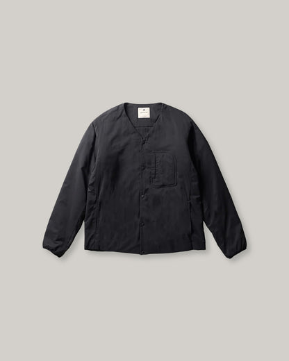 SNOW PEAK FLEXIBLE INSULATED CARDIGAN - BLACK