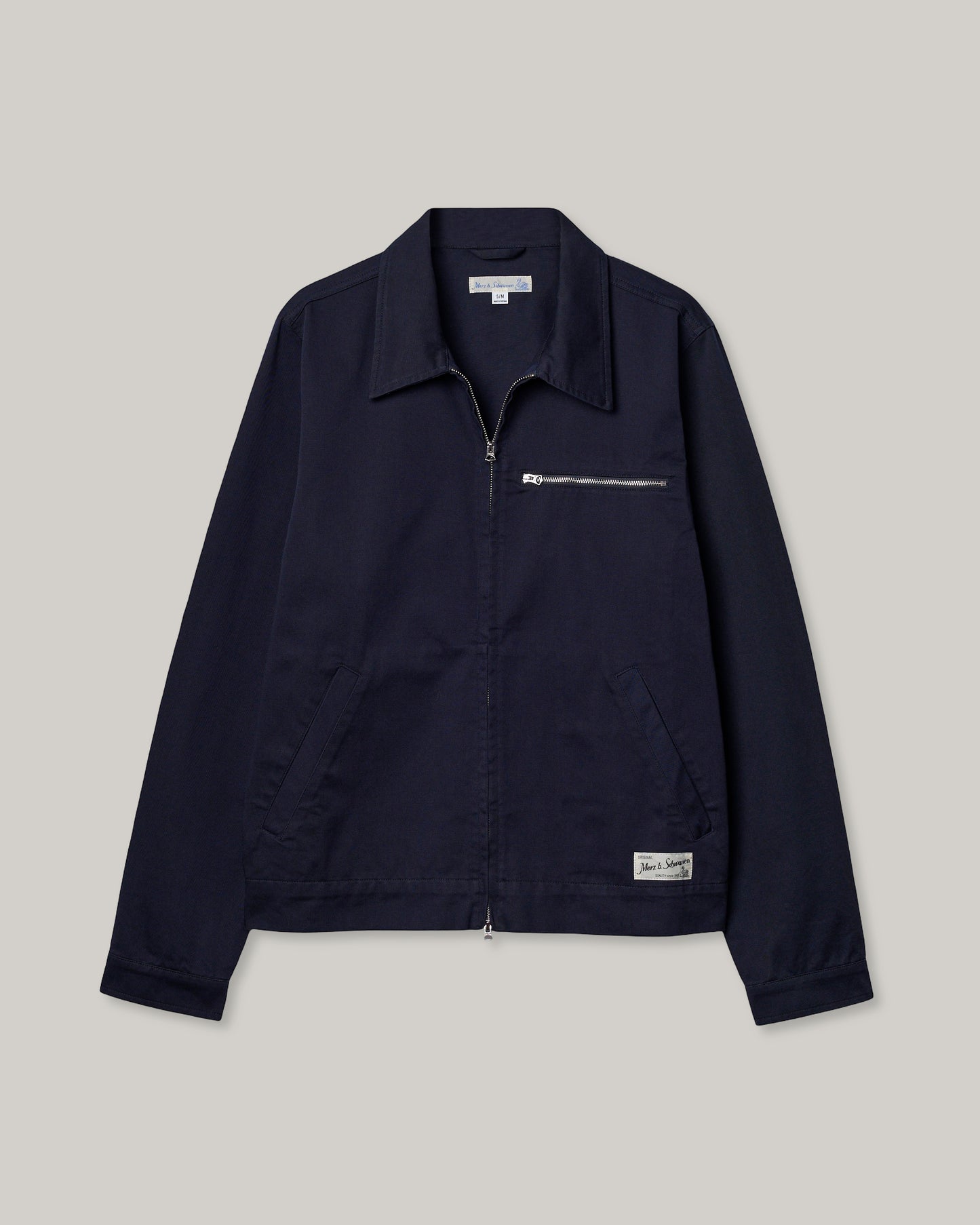 MERZ B. SCHWANEN JKT07 UNISEX ZIP JACKET - DARK NAVY