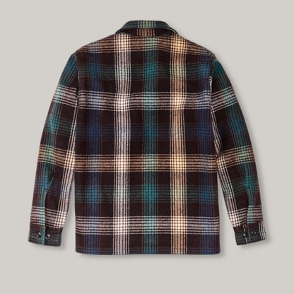 FILSON MACKINAW WOOL JAC-SHIRT - BLACK/ COFFEE MULTI