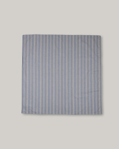 TS(S) STRIPE COTTON BANDANA SCARF - BLUE