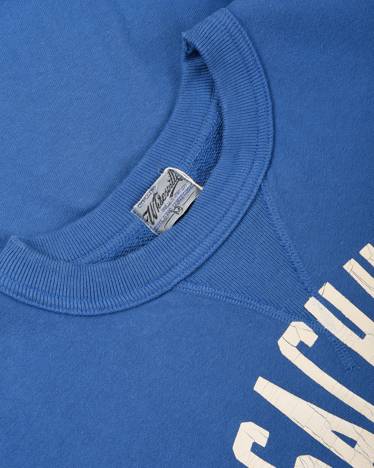 WHITESVILLE MASSACHUSETTS S/S SWEAT W/ PRINT - ROYAL BLUE