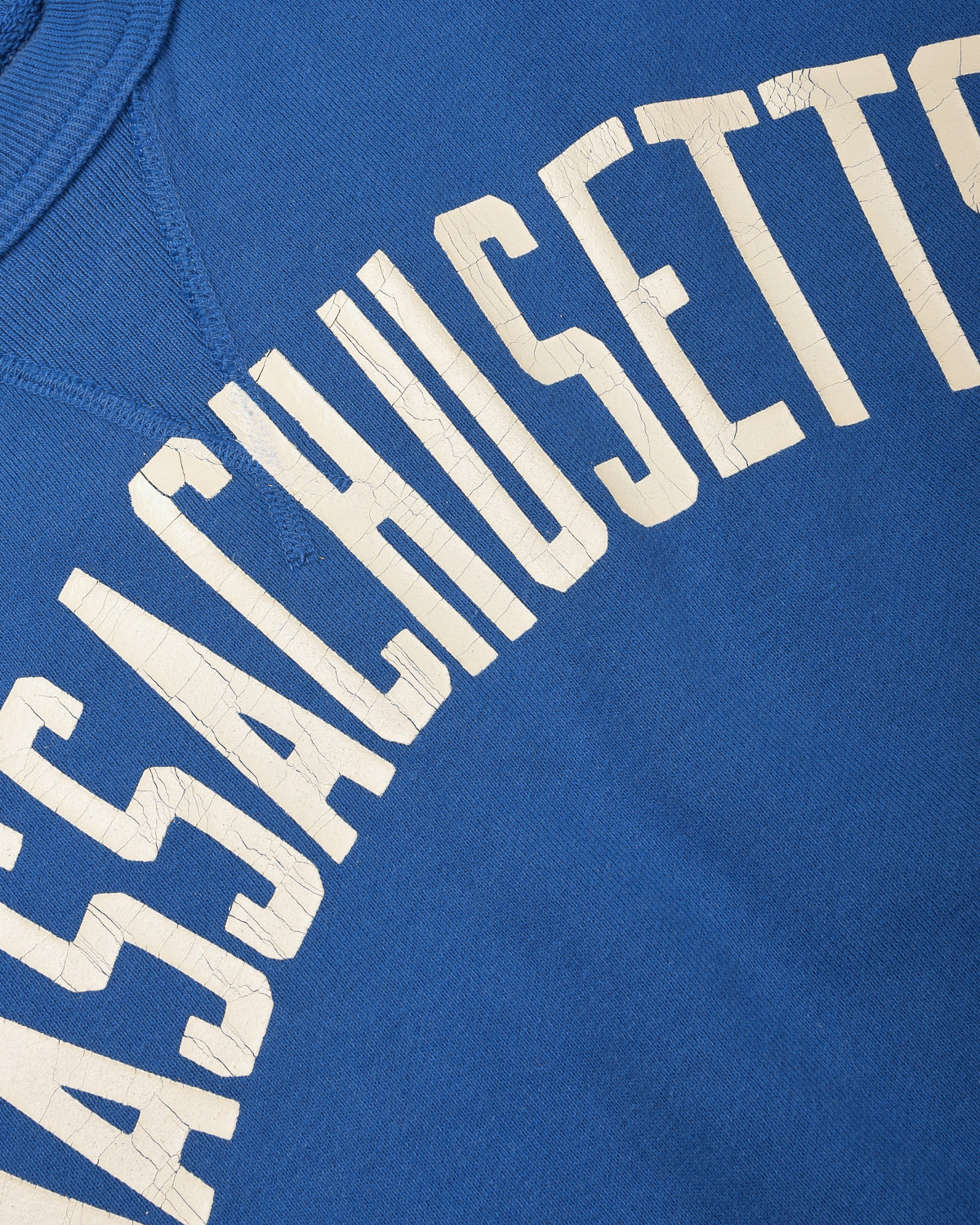 WHITESVILLE MASSACHUSETTS S/S SWEAT W/ PRINT - ROYAL BLUE