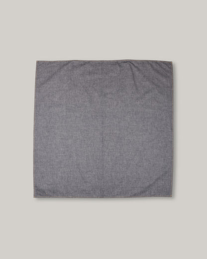 TS(S)  COTTON CHAMBRAY BANDANA SCARF - INDIGO