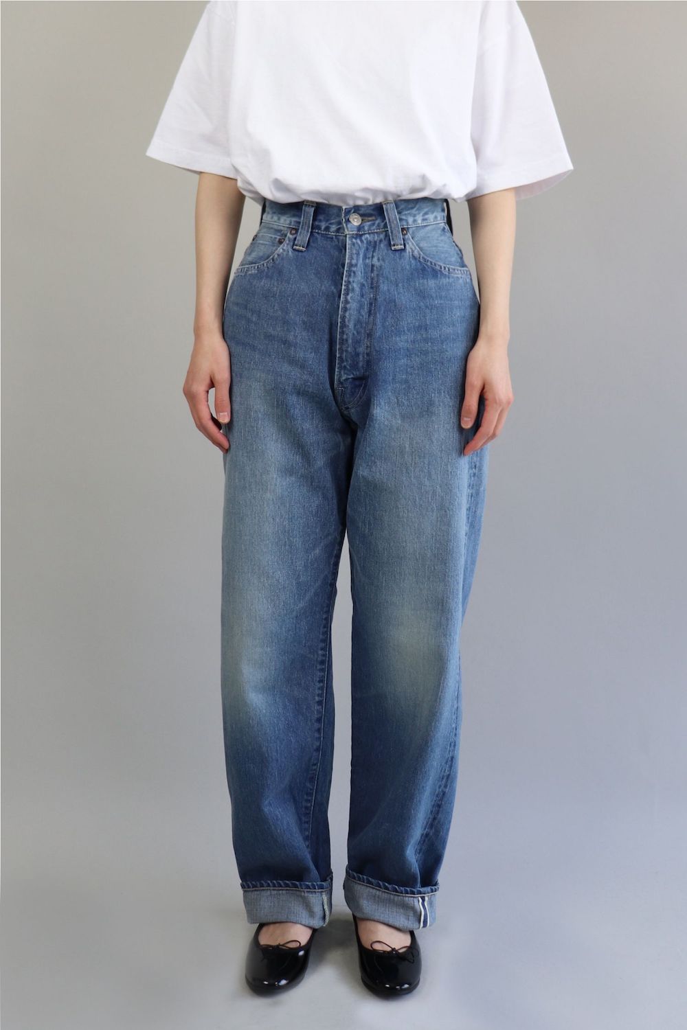 LENO KAY HIGH WAISTED JEANS - FADE INDIGO