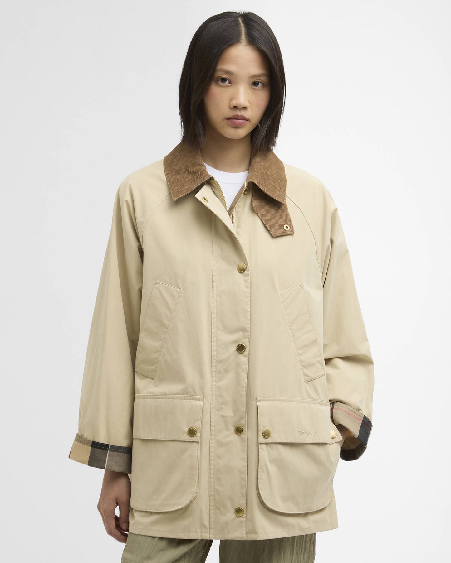 BARBOUR GLYNIS CASUAL JACKET - PALE KHAKI