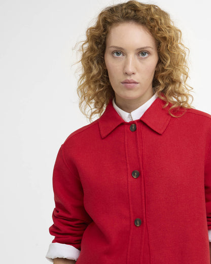 BARBOUR AMANDA OVERSHIRT - POPPY RED
