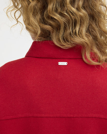 BARBOUR AMANDA OVERSHIRT - POPPY RED