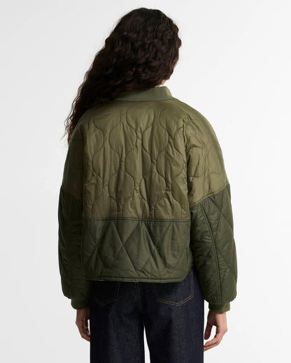 BARBOUR RAVENSHILL REVERSIBLE QUILTED JACKET - OLIVE/FERN/ANCIENT