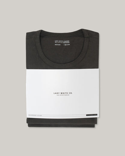 LADY WHITE CO. TEE 2 PACK - FLINT