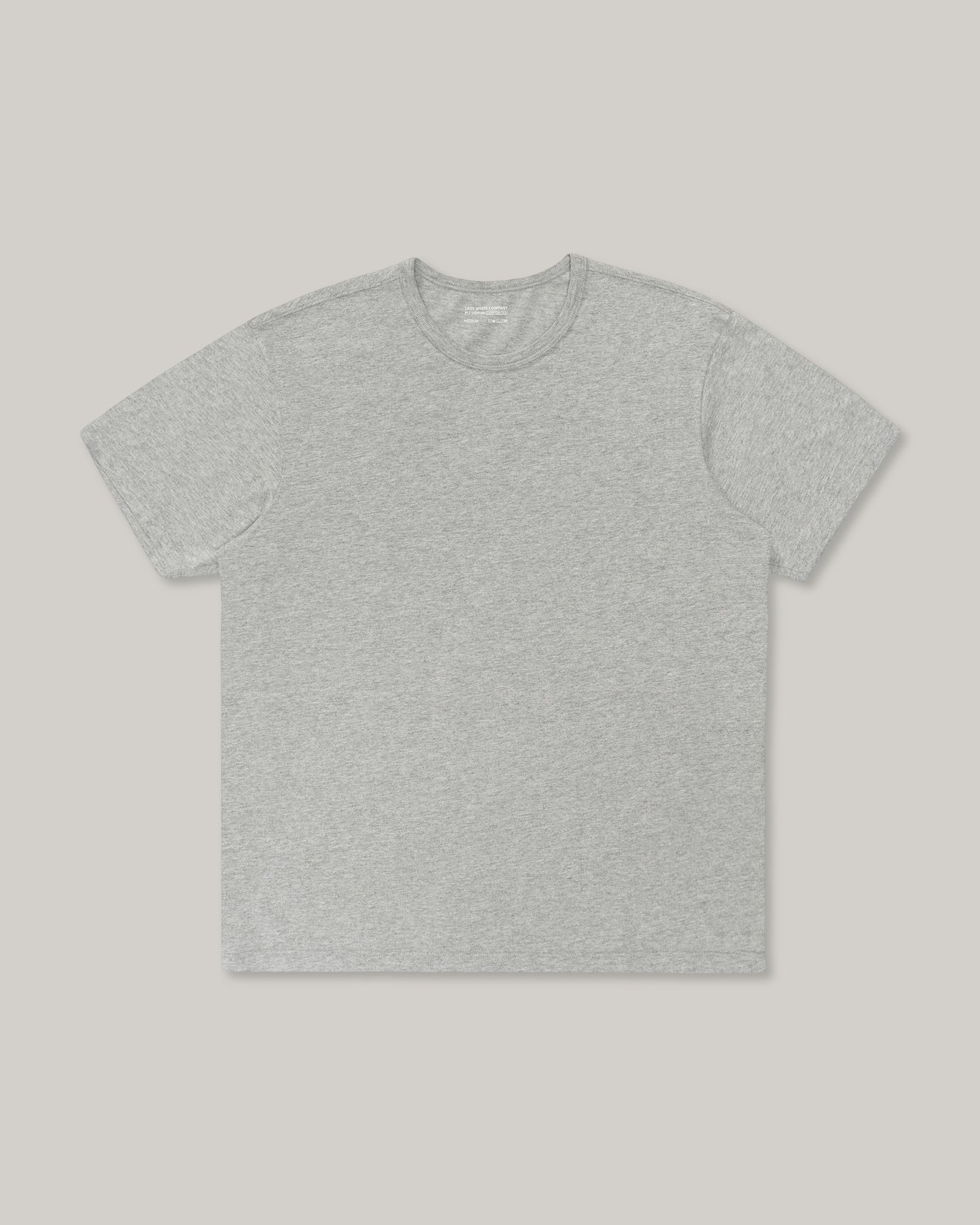 LADY WHITE CO. TEE 2 PACK - HEATHER GREY