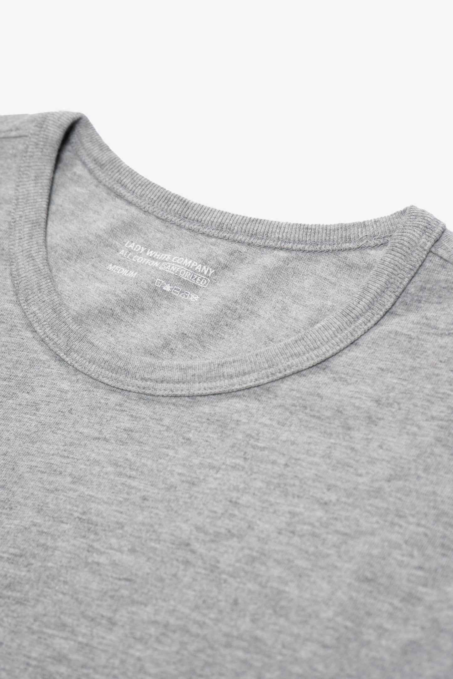 LADY WHITE CO. TEE 2 PACK - HEATHER GREY