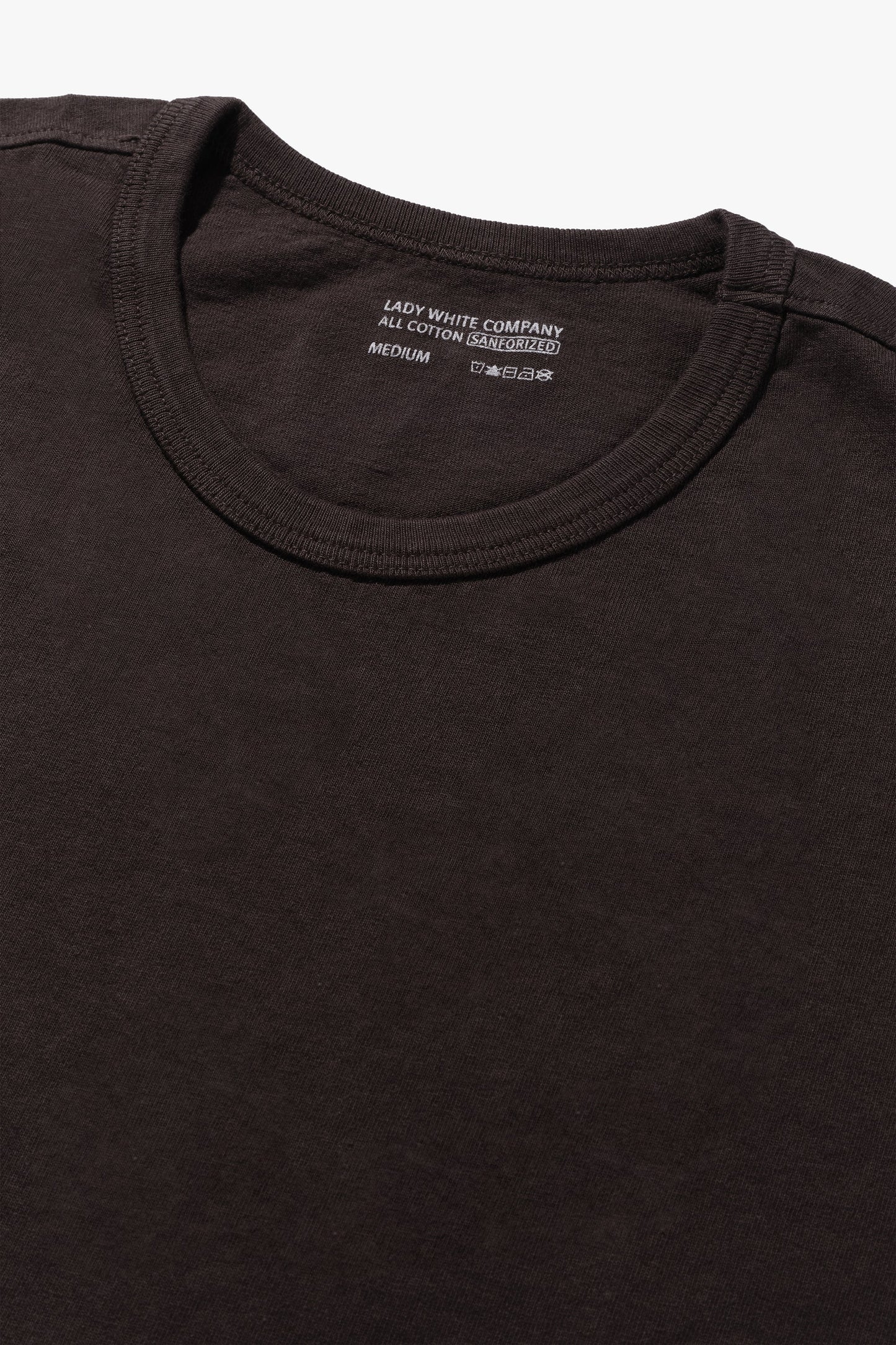 LADY WHITE CO. TEE 2 PACK - BLACK MUSHROOM