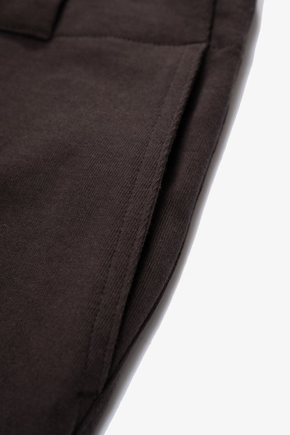 LADY WHITE CO. JERSEY TROUSER - BLACK MUSHROOM