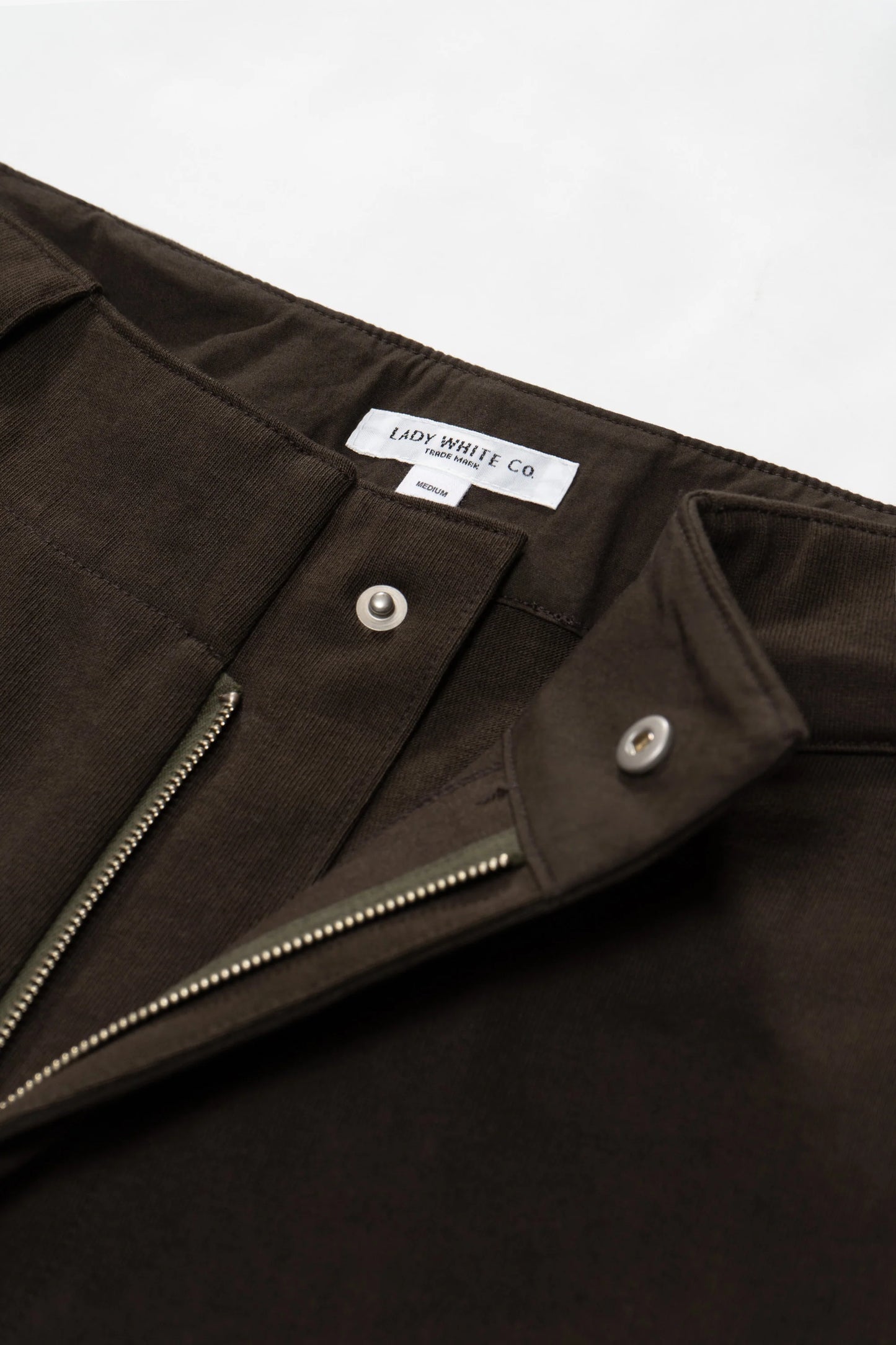 LADY WHITE CO. JERSEY TROUSER - BLACK OLIVE