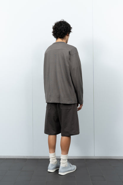LADY WHITE CO. L/S FOOTBALL T-SHIRT - GREY OLIVE