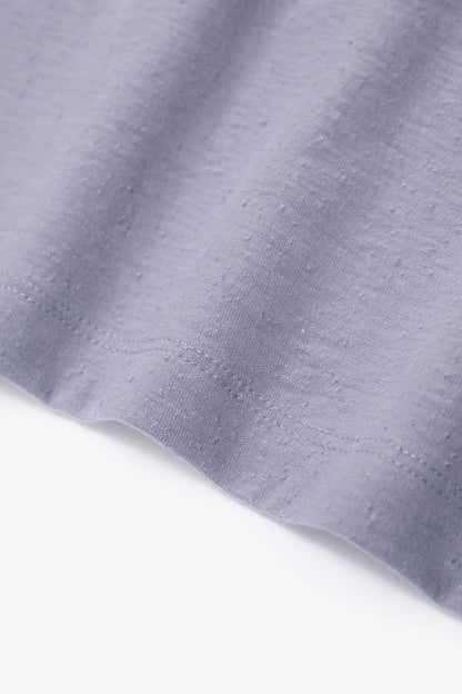 LADY WHITE CO.  NEP T-SHIRT - LILAC GREY