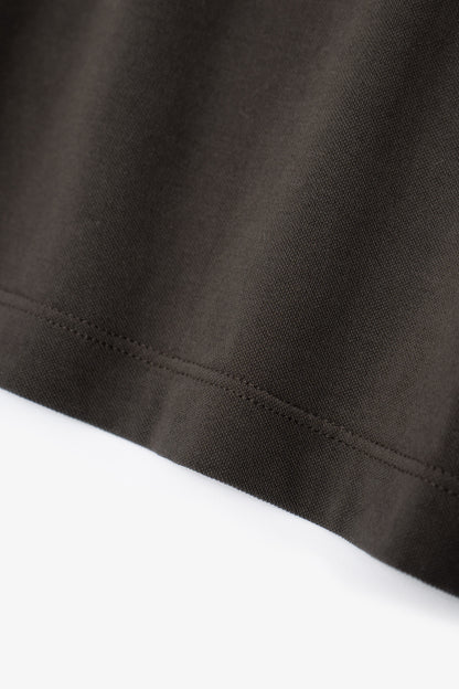 LADY WHITE CO. TWO BUTTON SS PIQUE POLO - BLACK PINE