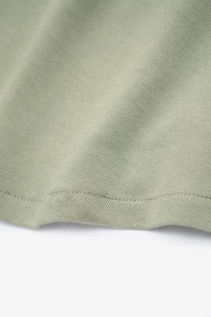 LADY WHITE CO. SS JERSEY BUTTON DOWN - PISTACHIO