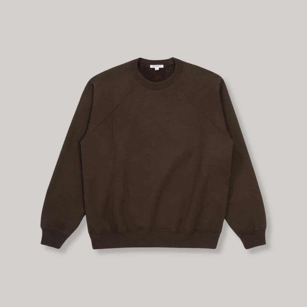 LADY WHITE CO. HEAVY GUSSET CREWNECK - BLACK OLIVE