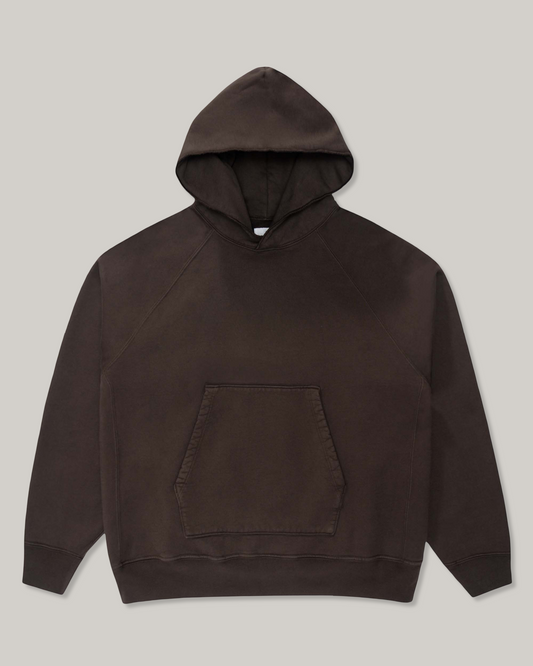 LADY WHITE CO. SUPER WEIGHTED HOODIE - BLACK MUSHROOM