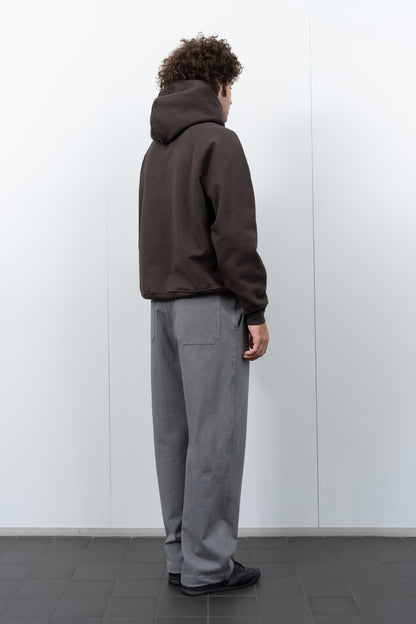 LADY WHITE CO. SUPER WEIGHTED HOODIE - BLACK MUSHROOM