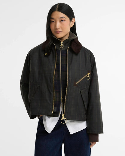 BARBOUR ARLENE WAX CHECK - CLASSIC/ SHADOW CLASSIC