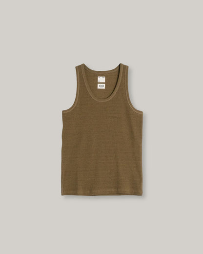EAT DUST TANK TOP - MILITARY RIB - OLIVE
