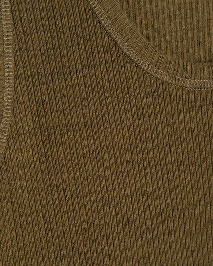 EAT DUST TANK TOP - MILITARY RIB - OLIVE