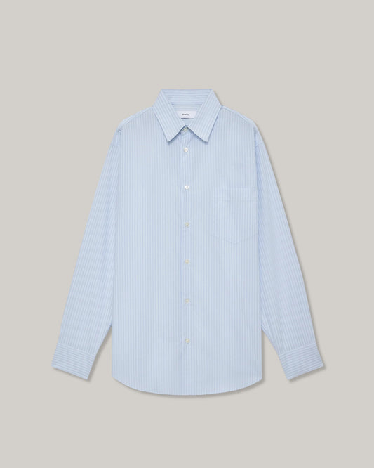 MARKA REGULAR COTTON SHIRT - SAXE STRIPE