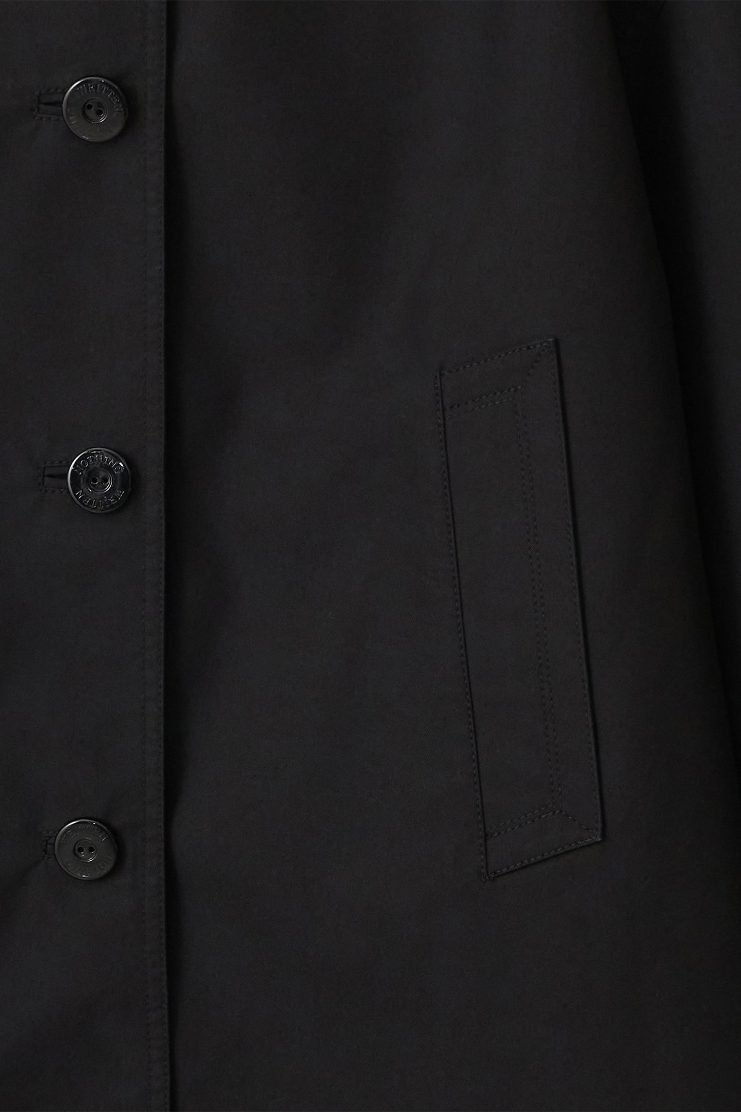 NOTHING WRITTEN HARRI MAC COAT - BLACK