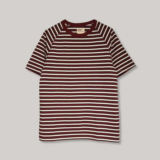 HEIMAT BOYSCOUT T-SHIRT - BURGUNDY/ SCHWARZ/ SEASHELL