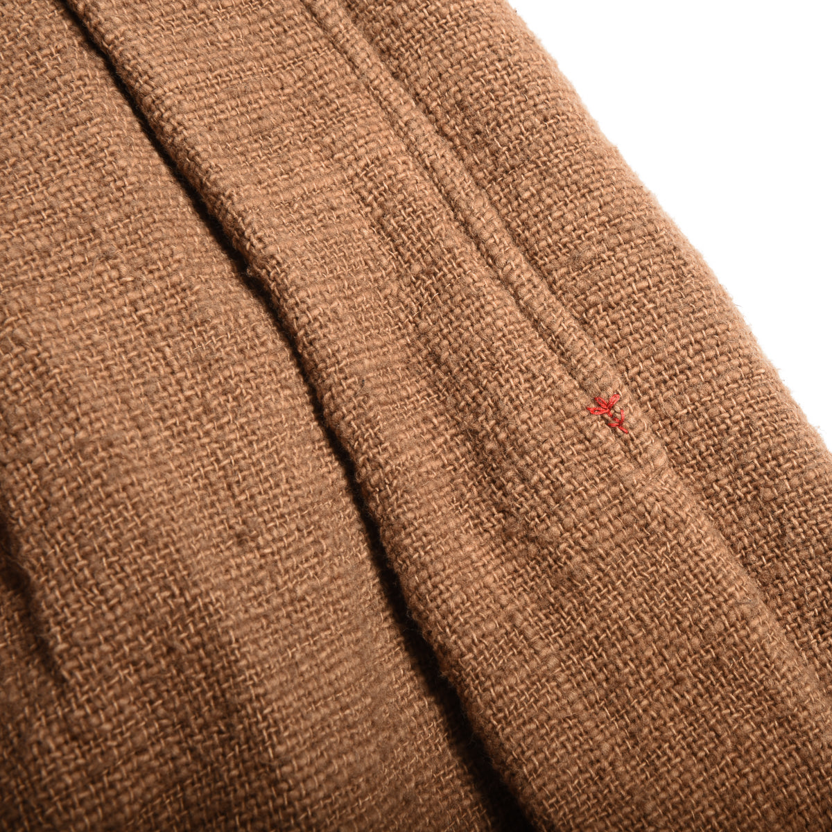 11.11 COTTON HAND LOOMED PLEATED TROUSER - FILTER COFFEE