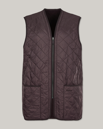 BARBOUR POLARQUILT LINER  - DARK BROWN