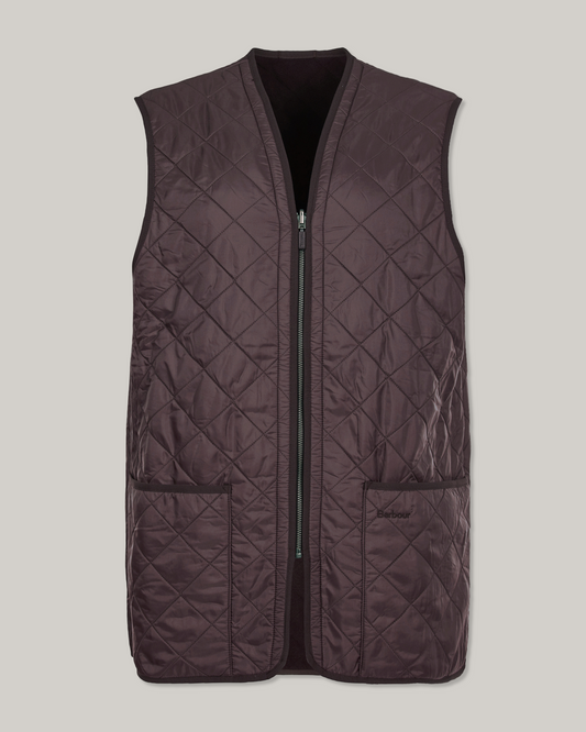 BARBOUR POLARQUILT LINER  - DARK BROWN