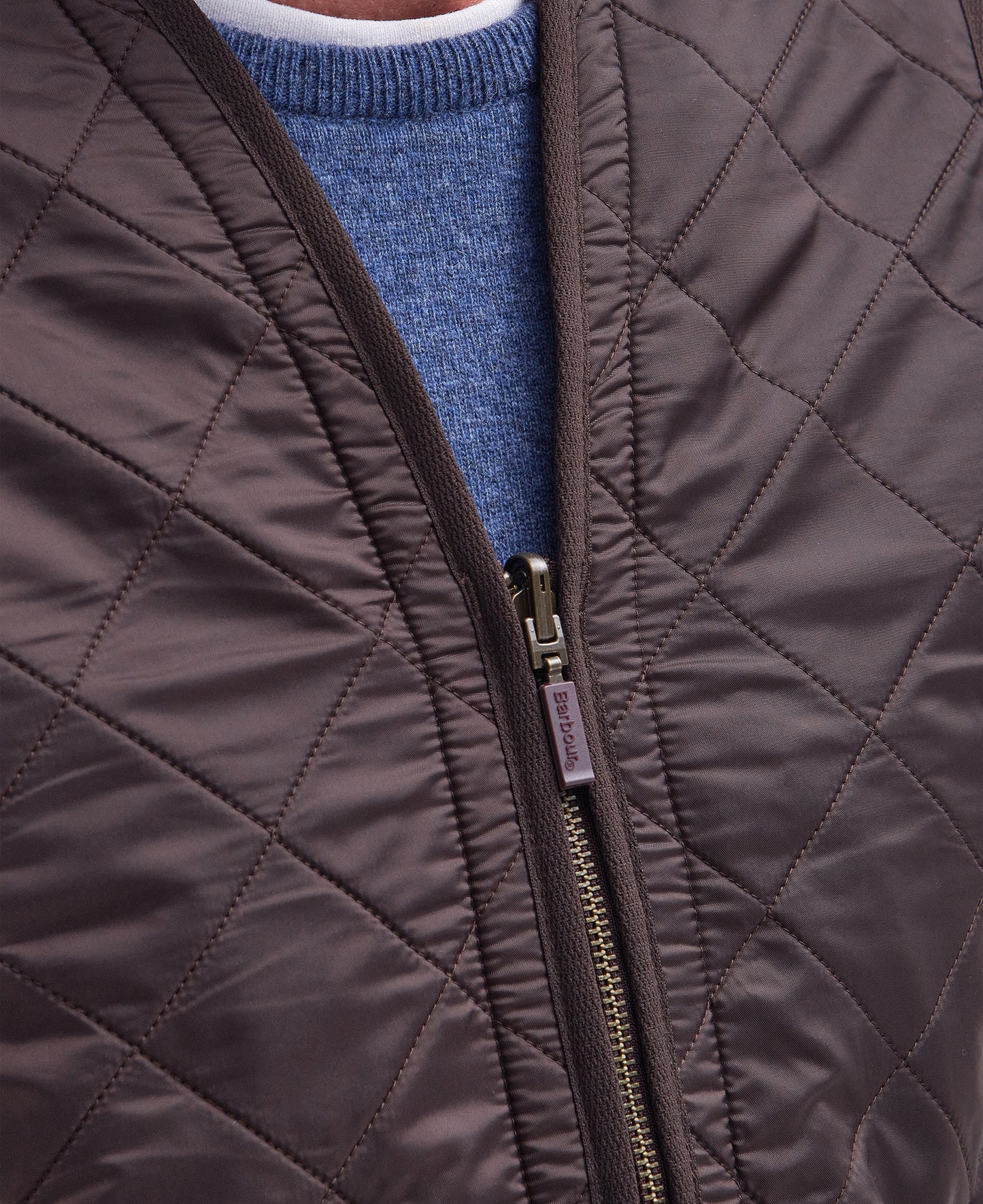 BARBOUR POLARQUILT LINER  - DARK BROWN