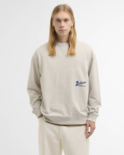 BARBOUR BLYTHE CREW NECK JUMPER - NEUTRAL MARL