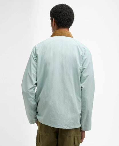 BARBOUR MODIFIED SOLWAY SHOWERPROOF JACKET - MINT BLUE