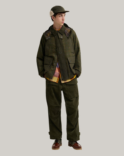 BARBOUR x NORBIT WOOL JACKET - OLIVE