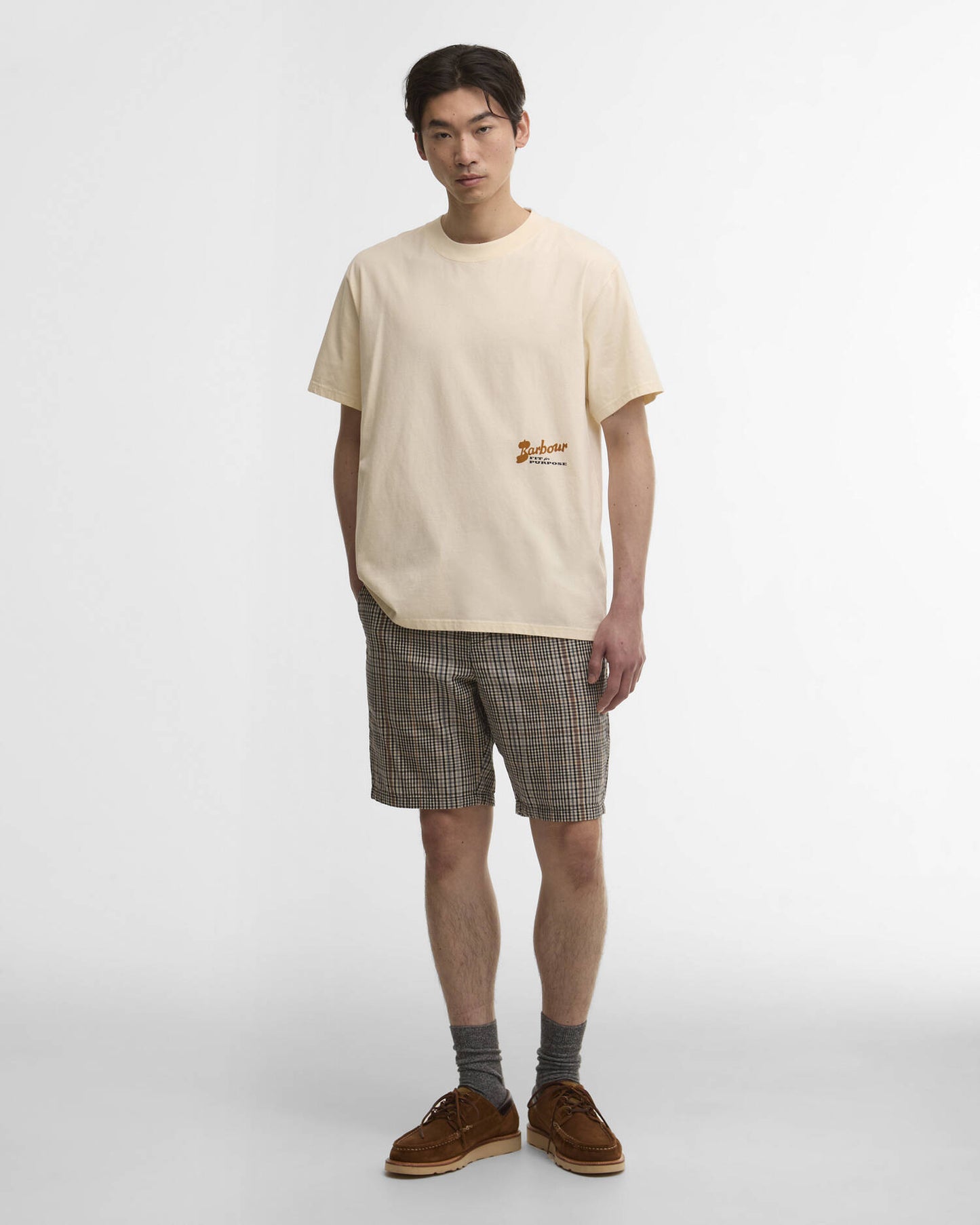 BARBOUR TERRAIN T-SHIRT - NEUTRAL