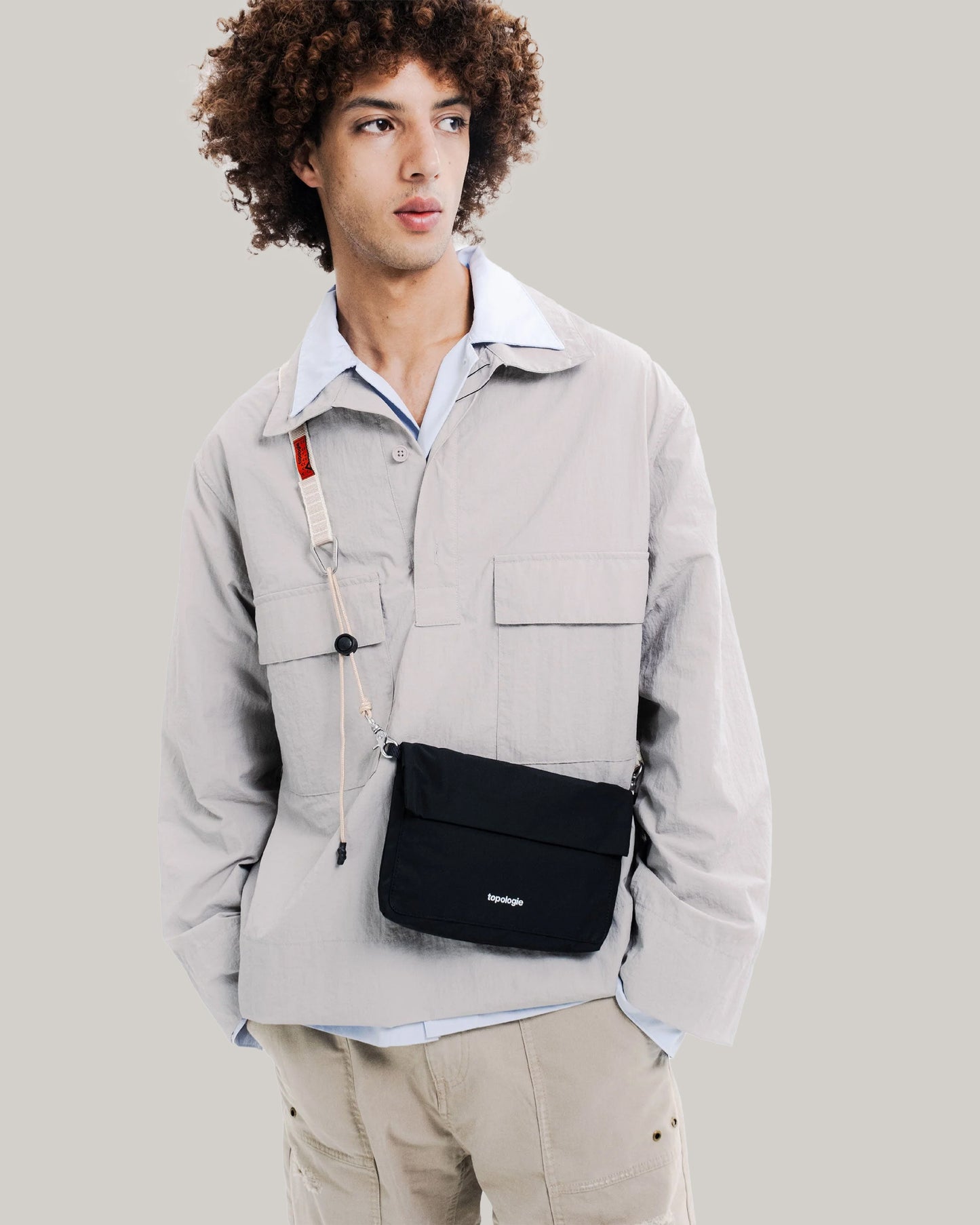 TOPOLOGIE MUSETTE SMALL BLACK TECH SATEEN