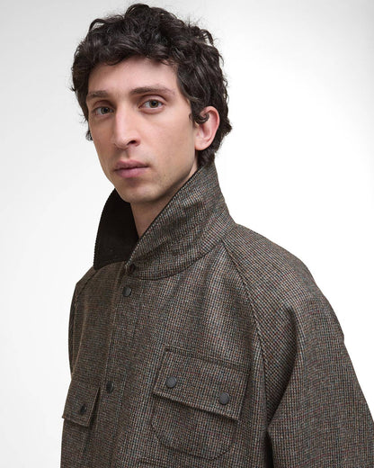 BARBOUR EDITOR WOOL JACKET - OLIVE CHECK