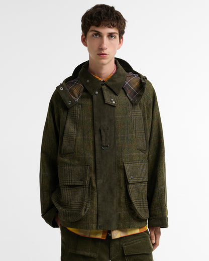 BARBOUR x NORBIT WOOL JACKET - OLIVE
