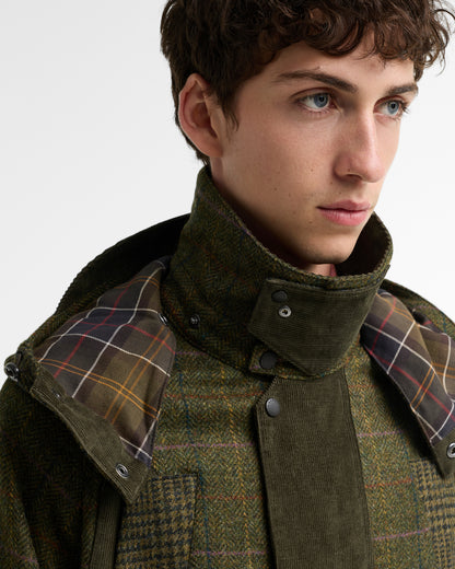 BARBOUR x NORBIT WOOL JACKET - OLIVE
