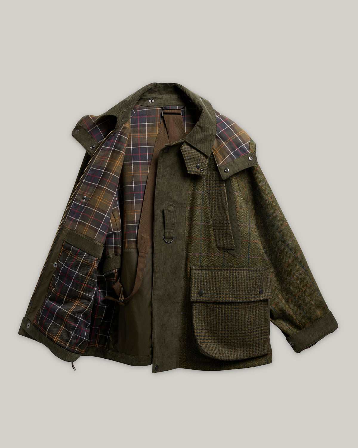 BARBOUR x NORBIT WOOL JACKET - OLIVE