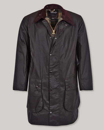 BARBOUR BORDER WAX JACKET - SAGE