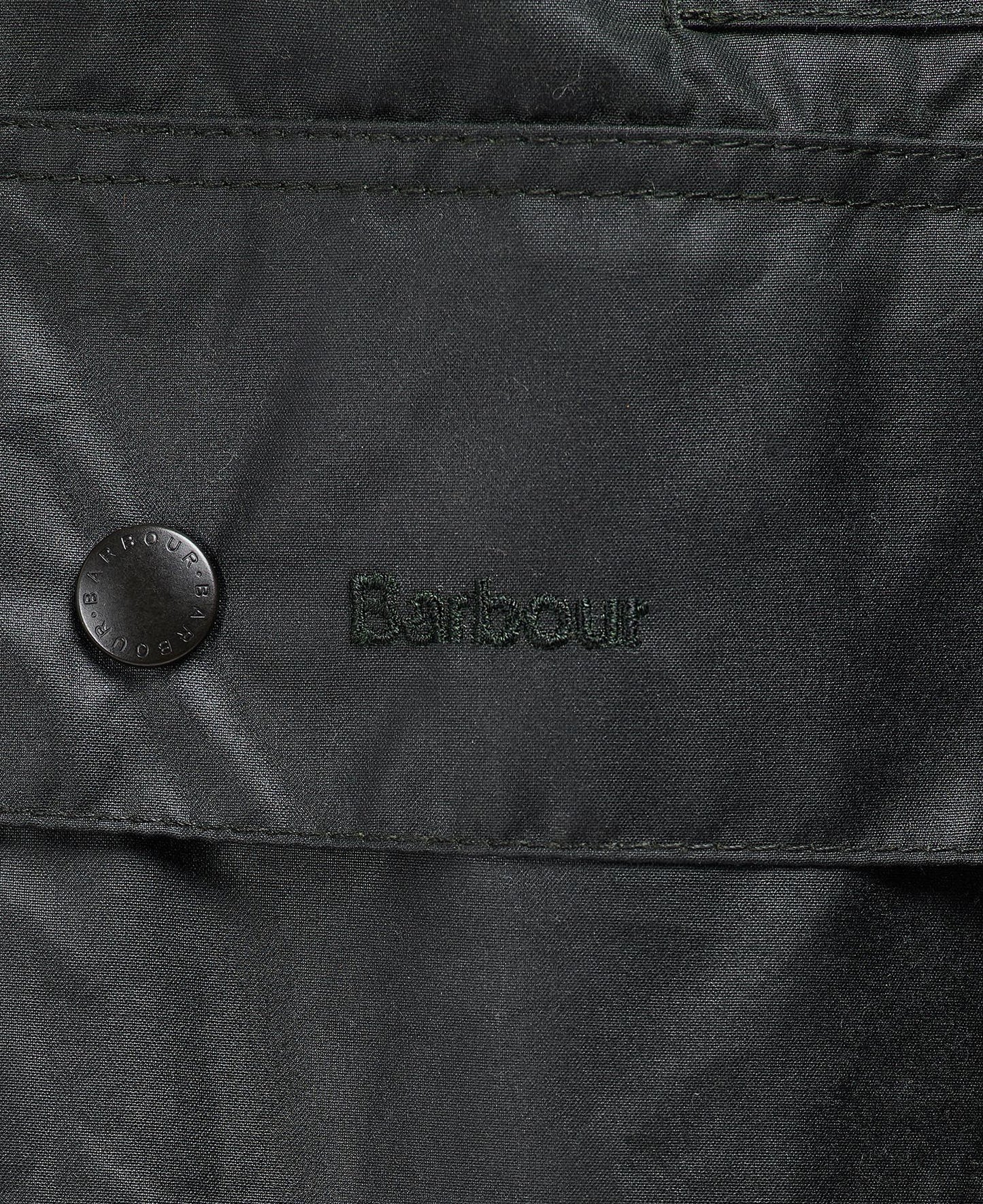 BARBOUR BORDER WAX JACKET - SAGE