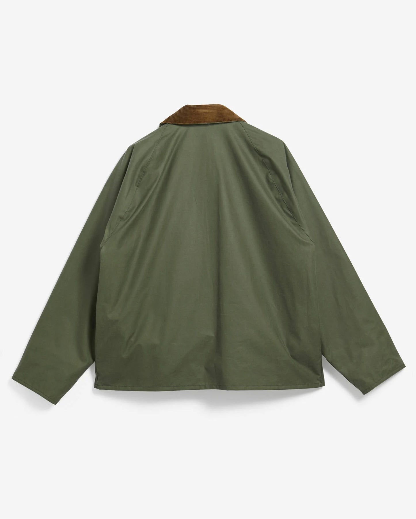 BARBOUR OS TRANSPORT WAXED JACKET - LIGHT MOSS