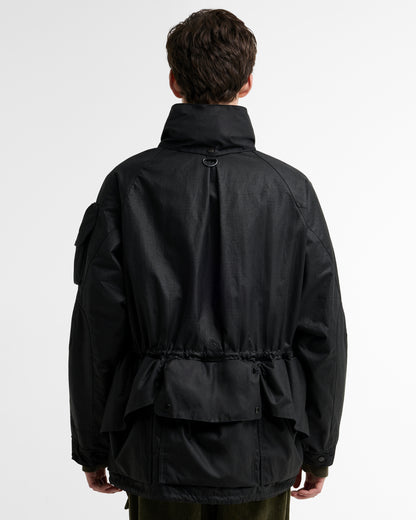 BARBOUR x NORBIT RIPSTOP WAX JACKET - BLACK